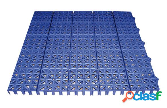 Loseta de plástico para suelos Inerflex 33x33cm Azul
