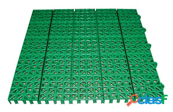 Loseta de plástico para suelos Inerflex 33x33cm verde