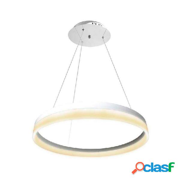 Luminaria colgante ring 50w ø80cm blanco cálido