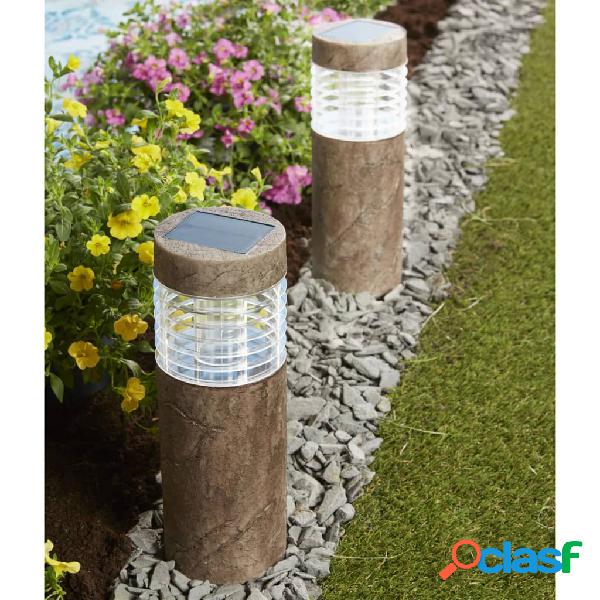 Luxform Lámpara solar de jardín LED inteligente híbrida