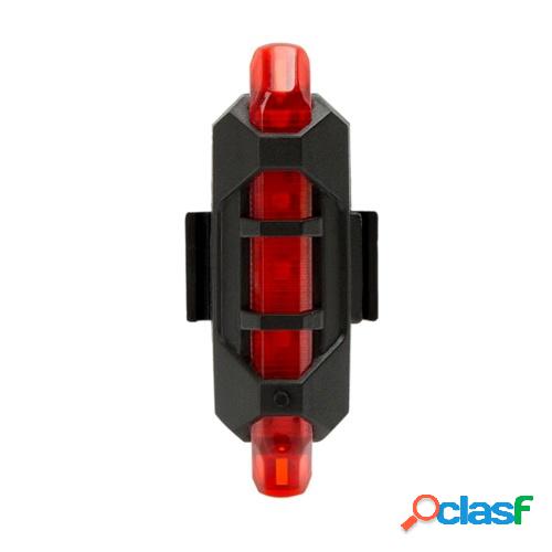 Luz trasera recargable USB para bicicleta Lámpara LED