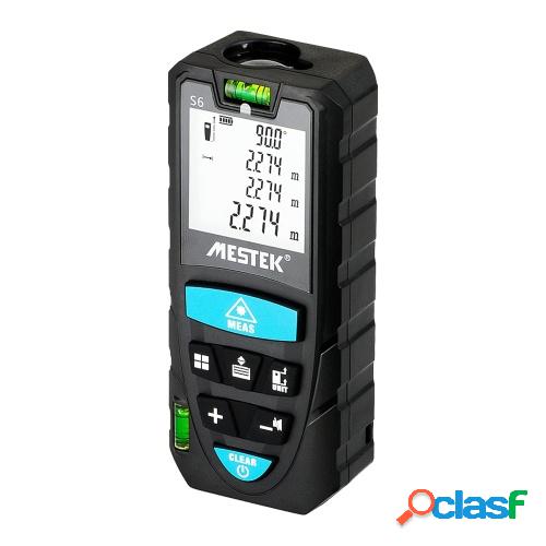 MESTEK Telémetro láser digital portátil portátil 50m
