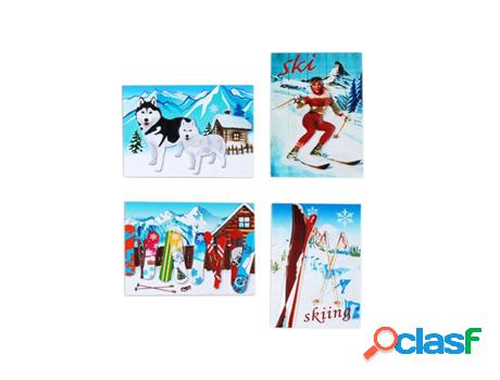 Magnético Nieve Incluye 4 Unidades Regalo Magnéticos