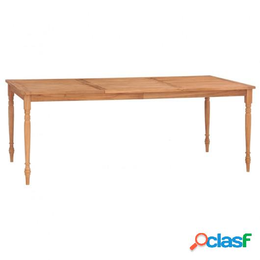 Mesa Batavia de madera maciza de teca 200x100x75 cm