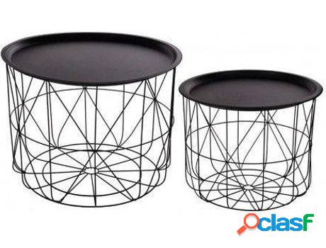 Mesa HOGAR Y MÁS Juego Encajable Con Etraíble Diseño Y