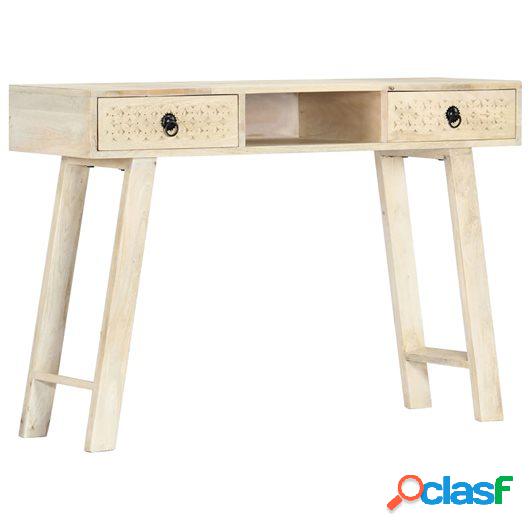 Mesa consola de madera maciza de mango 110x35x76 cm