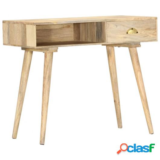Mesa consola de madera maciza de mango 90x45x75 cm