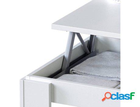 Mesa de Centro FORES Elevatoria (Blanco Artik - Melamina -
