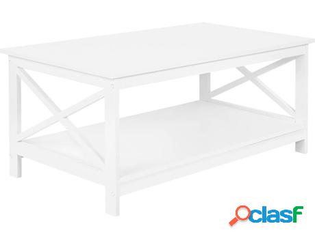 Mesa de Centro Foster (Blanco - MDF -55x100x45 cm)