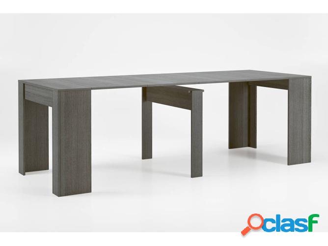 Mesa de Comedor SKRAUT HOME 235G2018 (Gris - Aglomerado y