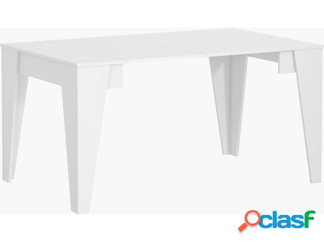 Mesa de Comedor SKRAUT HOME MESATM140BL (Blanco - Melamina -