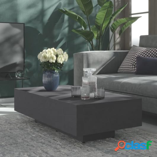 Mesa de centro de aglomerado gris 115x60x31 cm