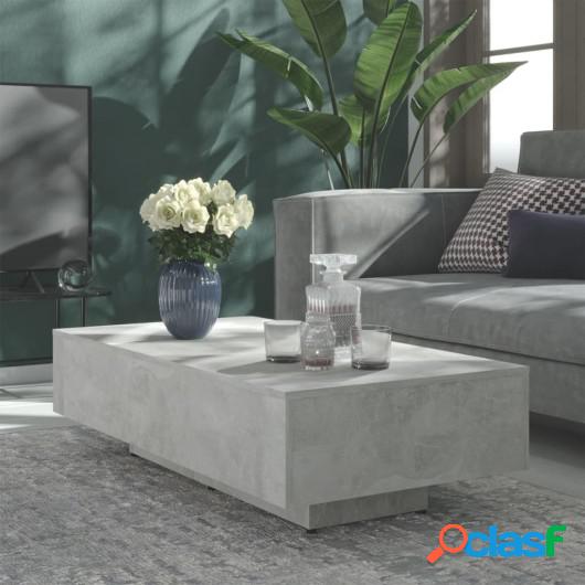 Mesa de centro de aglomerado gris hormigón 115x60x31 cm