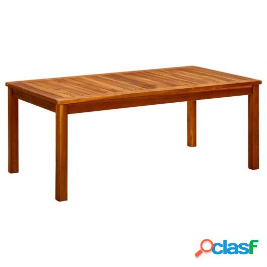 Mesa de centro de jardín madera maciza de acacia 110x60x45