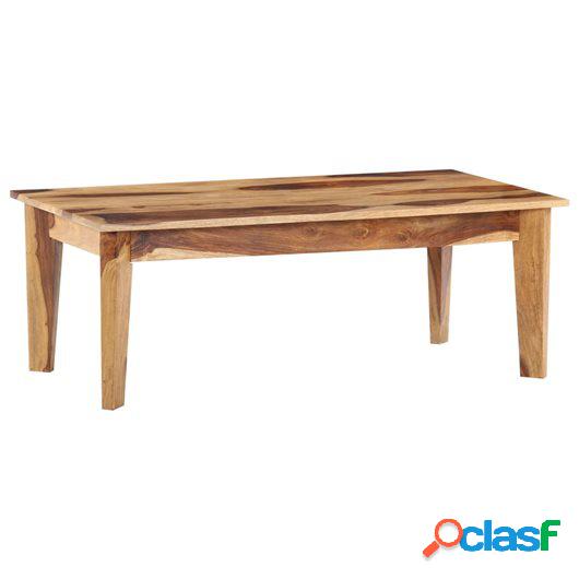 Mesa de centro de madera maciza de sheesham 110x60x40 cm