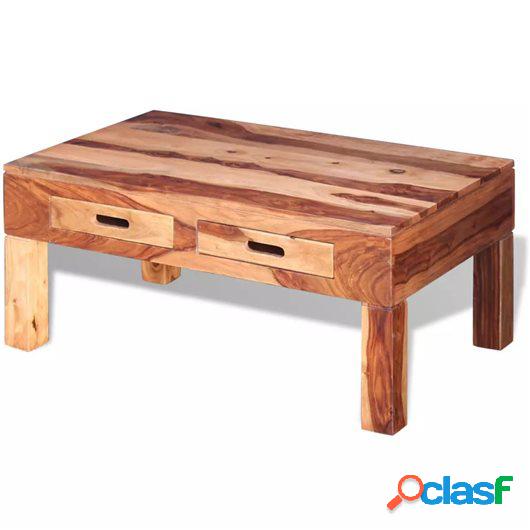 Mesa de centro de madera maciza sheesham