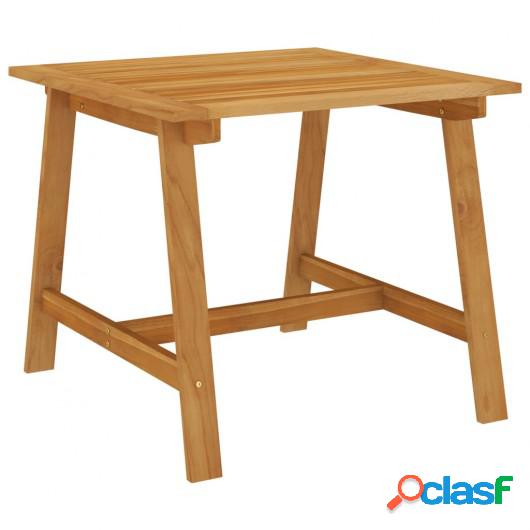 Mesa de comedor de jardín madera maciza de acacia 88x88x74
