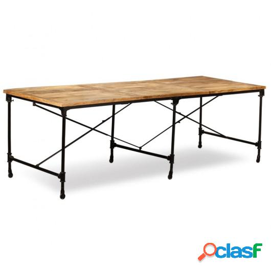 Mesa de comedor de madera maciza de mango 240 cm