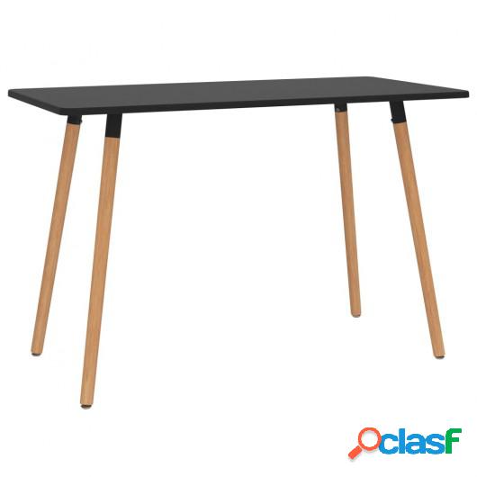 Mesa de comedor metal negro 120x60x75 cm