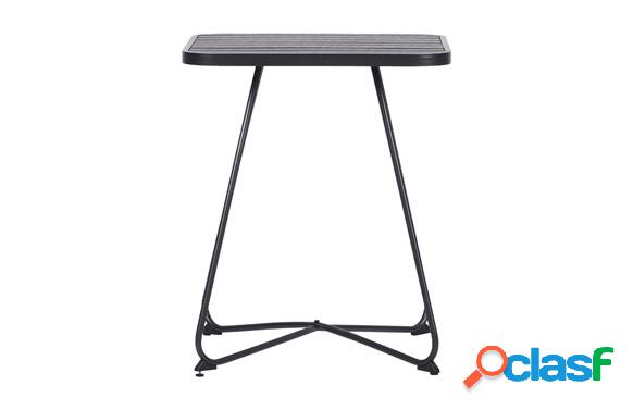 Mesa negra cuadrada de Acero 58x58cm