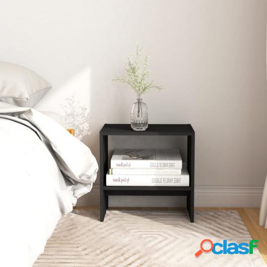 Mesitas de noche 2 uds madera maciza pino negro 40x30,5x40