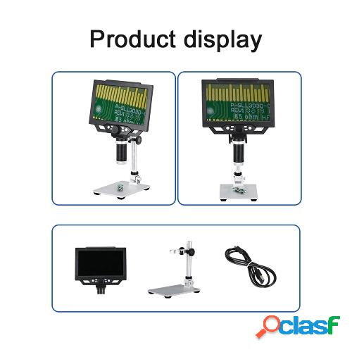 Microscopio digital Microscopio de aumento continuo de 12