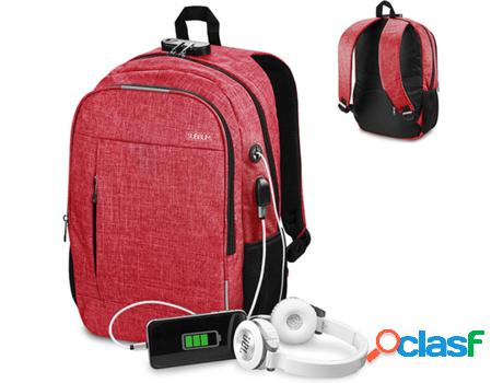 Mochila SUBBLIM Urbano (Universal - 15.6&apos;&apos; - Rojo)