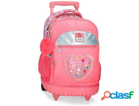 Mochila con Ruedas ENSO Together Growing (Rosa - 33x44x21