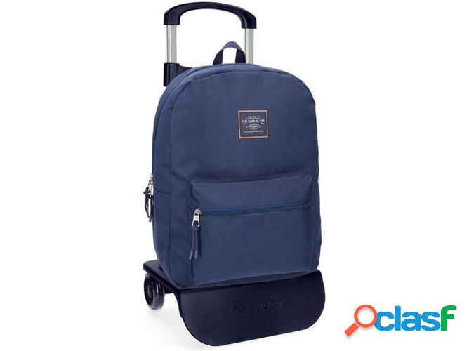 Mochila con Ruedas PEPE JEANS Cross Azul (32 x 44 x 15 cm)