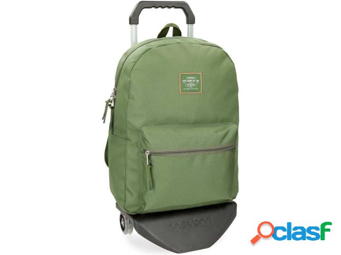 Mochila con Ruedas PEPE JEANS Cross Verde (32 x 44 x 15 cm)