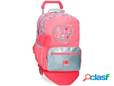 Mochila con Trolley ENSO Together Growing (Rosa - 32x42x14
