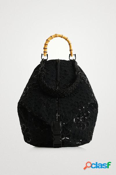 Mochila mediana multiposiciÃ³n bordado inglÃ©s