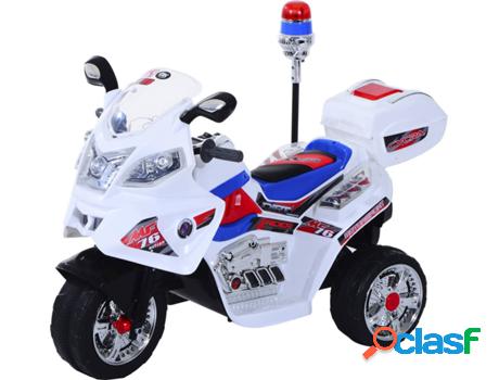 Moto Eléctrica HOMCOM Policía (6V - 112x51x73 cm)
