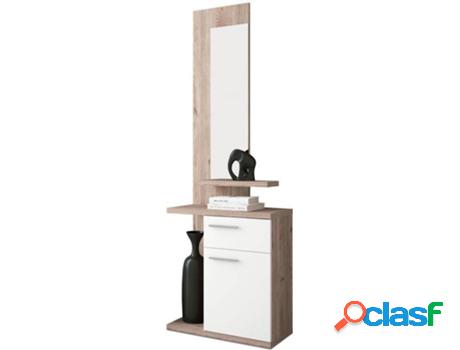 Mueble de Entrada HOMESOUTH Enter (Blanco - Nelson -
