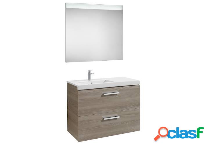 Mueble de baño Roca Prisma con lavabo izquierda y espejo