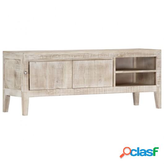 Mueble para TV de madera maciza de mango 118x35x46 cm