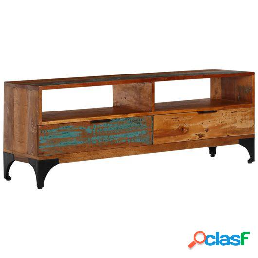 Mueble para la TV 118x35x45 cm madera maciza reciclada