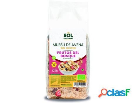 Muesli Avena con Frutas Del Bosque SOL NATURAL (425 g)