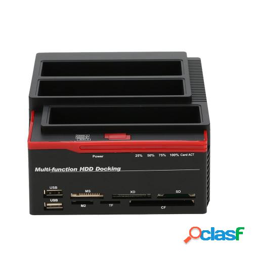 Multifuncionales 2.5 "/ 3.5" USB 3.0 a 2 puertos SATA 1