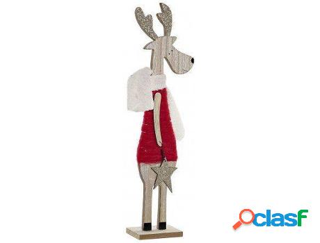 Navidad HOGAR Y MÁS Reno De Madera Navideña (madera)