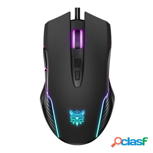 ONIKUMA CW905 Ratón para juegos con cable USB RGB Luz LED