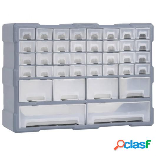 Organizador multicajones con 40 cajones 52x16x37,5 cm