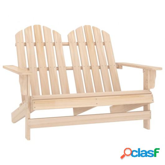 Otomana Adirondack de jardín 2 plazas madera de abeto