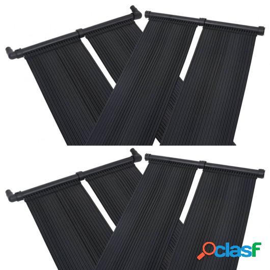 Panel calentador solar para piscinas 4 unidades 80x310 cm