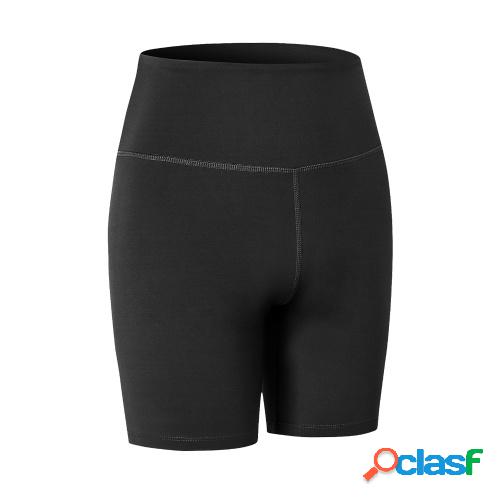 Pantalones cortos de yoga para mujer Cintura alta Control de