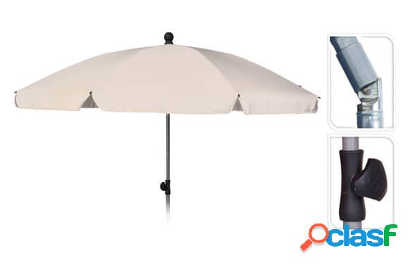 Parasol de playa con mecanismo de giro 200cm Beige