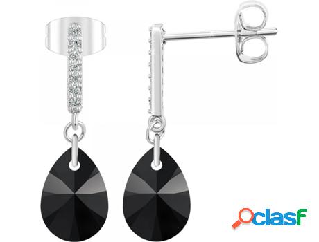 Pendientes SC_CRYSTAL Cristales (Acero - Negro - 10 mm x