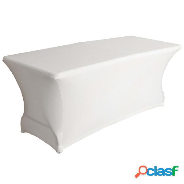 Perel Mantel para mesa rectangular elástico blanco