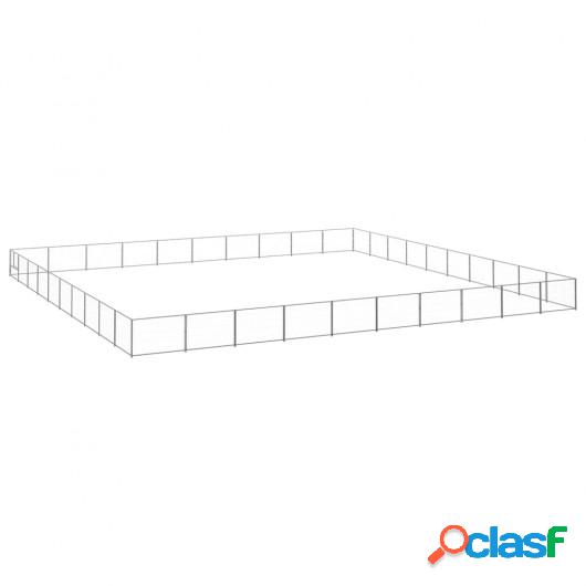 Perrera plateada 100 m² acero