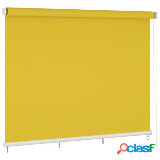 Persiana enrollable de exterior 400x140 cm amarillo